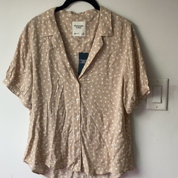 Pink Button Up tee - Picture 1 of 2